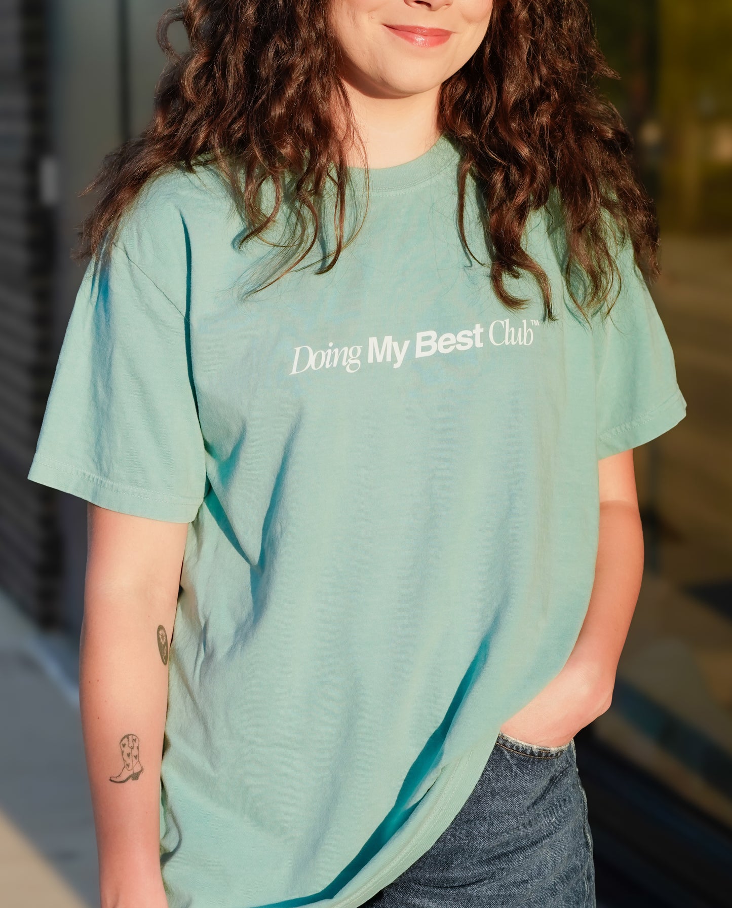 Doing My Best Back Design Adult Tee