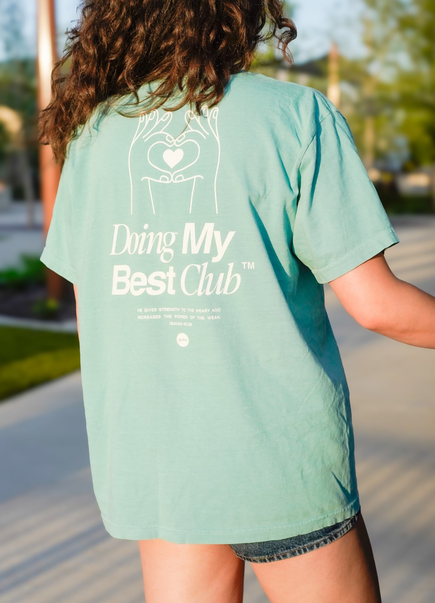 Doing My Best Back Design Adult Tee