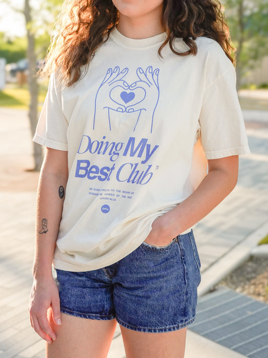 Doing My Best Front Design Adult Tee