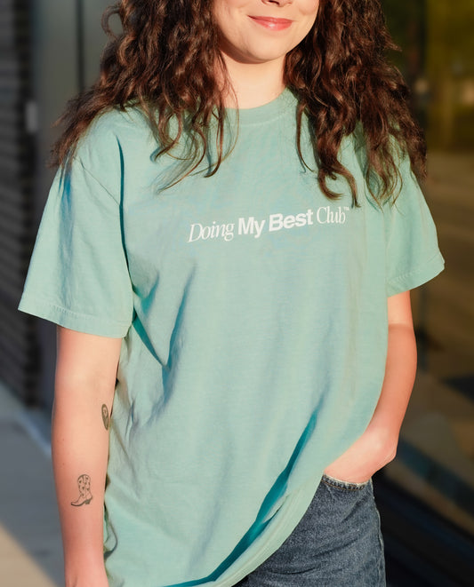 Doing My Best Back Design Adult Tee